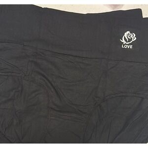 Women's High Waisted Cotton Briefs with Rose Logo - 4 Pack